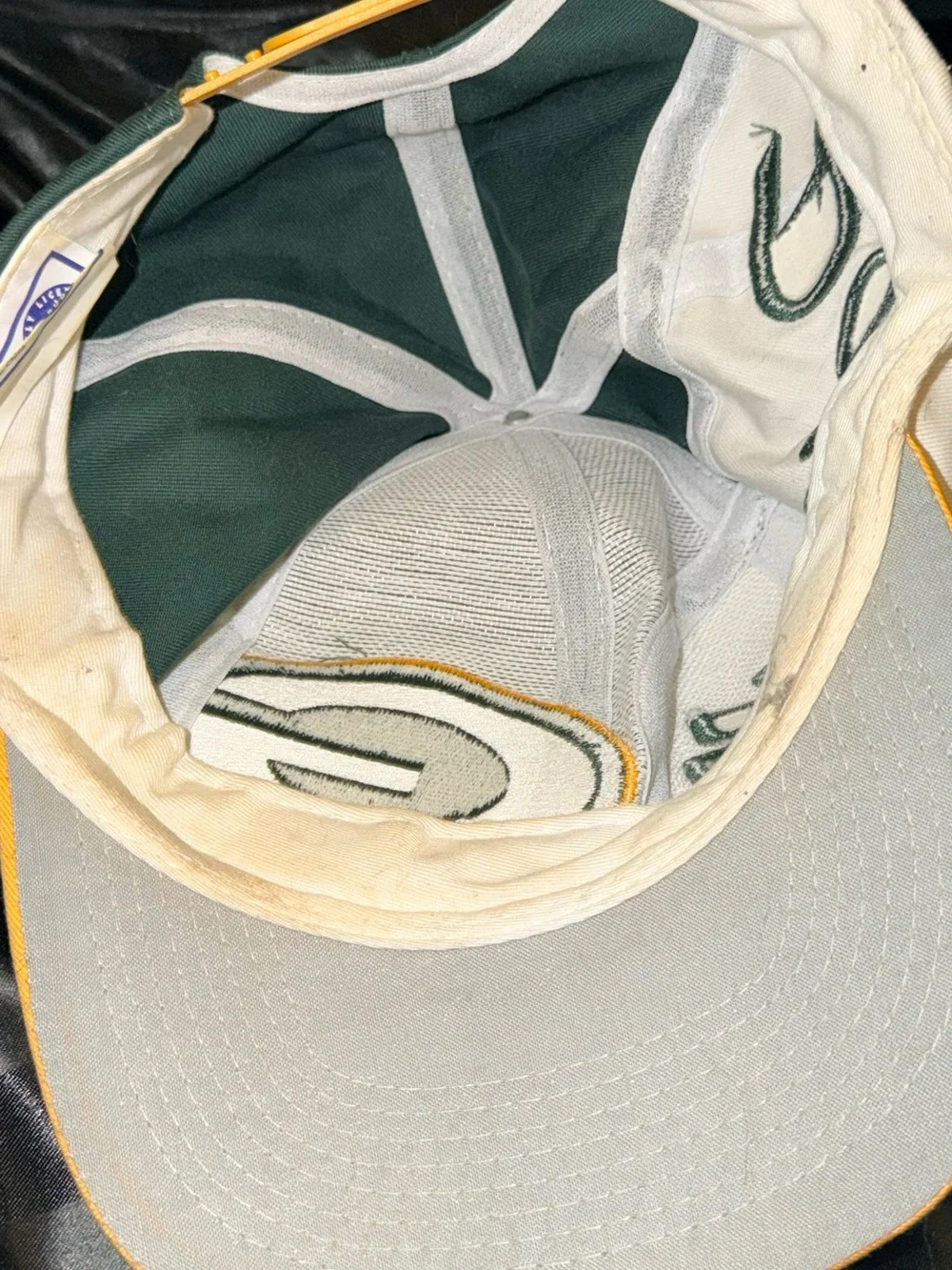 Vintage 1990s Green Bay Packers NFL Logo 7 Snapback Hat